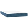 Cama box spring con colchón terciopelo azul oscuro 120x200 cm de , Camas y somieres - Ref: Foro24-3143077, Precio: 409,17 €, ...