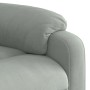 Sillón reclinable de masaje eléctrico terciopelo gris claro en Sillones | Comprar online en Foru.es