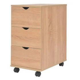 Cajonera de madera 33x45x60 cm color roble de vidaXL, Taquillas y armarios de almacenamiento - Ref: Foro24-245725, Precio: 11...