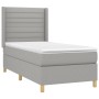 Cama box spring colchón y luces LED tela gris claro 90x190 cm de , Camas y somieres - Ref: Foro24-3138917, Precio: 324,16 €, ...