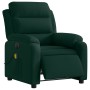 Sillón reclinable de masaje eléctrico terciopelo verde oscuro en Sillones | Comprar online en Foru.es