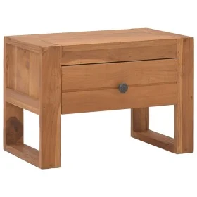 Nachttisch aus massivem Teakholz, 50 x 30 x 35 cm von , Nachttische - Ref: Foro24-326123, Preis: 71,86 €, Rabatt: %