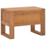 Mesita de noche madera maciza de teca 50x30x35 cm de , Mesitas de noche - Ref: Foro24-326123, Precio: 73,35 €, Descuento: %