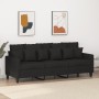 Sofá de 3 plazas de tela negro 180 cm de , Sofás - Ref: Foro24-359279, Precio: 319,50 €, Descuento: %