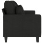 Sofá de 3 plazas de tela negro 180 cm de , Sofás - Ref: Foro24-359279, Precio: 319,50 €, Descuento: %