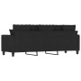 Sofá de 3 plazas de tela negro 180 cm de , Sofás - Ref: Foro24-359279, Precio: 319,50 €, Descuento: %