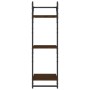 Estantes pared 3 niveles barras 2 uds roble marrón 30x25x100 cm de , Estantes y estanterías - Ref: Foro24-836262, Precio: 27,...