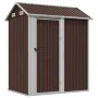 Cobertizo de jardín acero galvanizado marrón 192x152,5x237 cm de , Cobertizos - Ref: Foro24-364532, Precio: 262,82 €, Descuen...