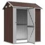 Cobertizo de jardín acero galvanizado marrón 192x152,5x237 cm de , Cobertizos - Ref: Foro24-364532, Precio: 262,82 €, Descuen...