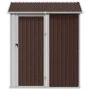 Cobertizo de jardín acero galvanizado marrón 192x152,5x237 cm de , Cobertizos - Ref: Foro24-364532, Precio: 262,82 €, Descuen...