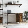 Escritorio ordenador madera ingeniería roble humo 131x48x75 cm de , Escritorios - Ref: Foro24-836220, Precio: 84,46 €, Descue...