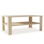 Mesa de centro madera de ingeniería roble 100x59x42 cm de vidaXL, Mesas de centro - Ref: Foro24-244858, Precio: 66,19 €, Desc...