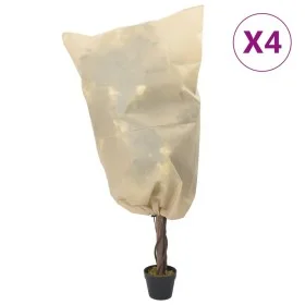 Cubierta para plantas con cordón 4 uds 70 g/m² 0,8x1,2 m de , Accesorios de jardinería - Ref: Foro24-364875, Precio: 18,32 €,...