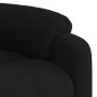 Sillón reclinable de masaje eléctrico terciopelo negro en Sillones | Comprar online en Foru.es