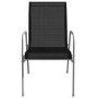 Juego de comedor de jardín 5 piezas de acero negro de vidaXL, Conjuntos de jardín - Ref: Foro24-43317, Precio: 182,26 €, Desc...