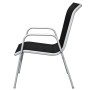 Juego de comedor de jardín 5 piezas de acero negro de vidaXL, Conjuntos de jardín - Ref: Foro24-43317, Precio: 182,26 €, Desc...