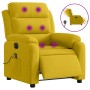 Sillón reclinable de masaje eléctrico terciopelo amarillo en Sillones | Comprar online en Foru.es