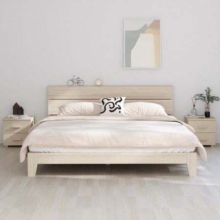 Mesitas noche 2 uds HAMAR pino macizo marrón miel 40x35x44,5 cm de vidaXL, Mesitas de noche - Ref: Foro24-340408, Precio: 80,...