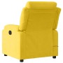 Sillón reclinable de masaje eléctrico terciopelo amarillo en Sillones | Comprar online en Foru.es