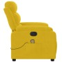 Sillón reclinable de masaje eléctrico terciopelo amarillo en Sillones | Comprar online en Foru.es