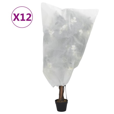 Cubiertas para plantas con cordón 12 uds 70 g/m² 0,8x1 m de , Accesorios de jardinería - Ref: Foro24-3203546, Precio: 29,58 €...