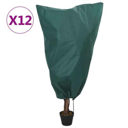 Cubiertas para plantas con cordón 12 uds 70 g/m² 0,8x0,8 m de , Accesorios de jardinería - Ref: Foro24-3203565, Precio: 30,27...