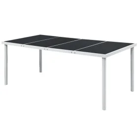 Gartentisch aus schwarzem Stahl 190x90x74 cm von vidaXL, Gartentische - Ref: Foro24-43307, Preis: 103,20 €, Rabatt: %