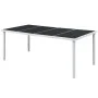 Black steel garden table 190x90x74 cm by vidaXL, Garden tables - Ref: Foro24-43307, Price: 103,20 €, Discount: %