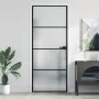 Puerta interior delgada negra vidrio y aluminio 83x201,5 cm de , Puertas para el hogar - Ref: Foro24-155119, Precio: 216,49 €...