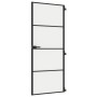 Puerta interior delgada negra vidrio y aluminio 83x201,5 cm de , Puertas para el hogar - Ref: Foro24-155119, Precio: 229,22 €...