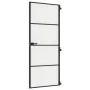 Puerta interior delgada negra vidrio y aluminio 83x201,5 cm de , Puertas para el hogar - Ref: Foro24-155119, Precio: 216,49 €...