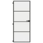Puerta interior delgada negra vidrio y aluminio 83x201,5 cm de , Puertas para el hogar - Ref: Foro24-155119, Precio: 229,22 €...