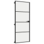 Puerta interior delgada negra vidrio y aluminio 83x201,5 cm de , Puertas para el hogar - Ref: Foro24-155119, Precio: 229,22 €...