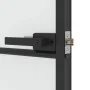 Puerta interior delgada negra vidrio y aluminio 83x201,5 cm de , Puertas para el hogar - Ref: Foro24-155119, Precio: 216,49 €...