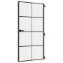 Puerta interior delgada negra vidrio y aluminio 102,5x201,5 cm de , Puertas para el hogar - Ref: Foro24-155131, Precio: 221,4...
