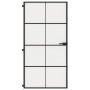 Puerta interior delgada negra vidrio y aluminio 102,5x201,5 cm de , Puertas para el hogar - Ref: Foro24-155131, Precio: 221,4...