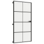 Puerta interior delgada negra vidrio y aluminio 102,5x201,5 cm de , Puertas para el hogar - Ref: Foro24-155131, Precio: 221,4...