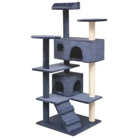 Rascador para gatos poste rascador de sisal 125 cm azul oscuro de vidaXL, Mobiliario para gatos - Ref: Foro24-170479, Precio:...