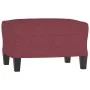 3-seater sofa with red fabric stool 180 cm by , Sofas - Ref: Foro24-3201095, Price: 276,36 €, Discount: %