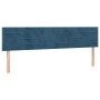 Cabeceros 2 unidades de terciopelo azul oscuro 100x5x78/88 cm de , Cabeceros y pies de cama - Ref: Foro24-346198, Precio: 54,...
