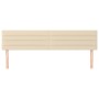 Cabeceros 2 unidades de tela color crema 100x5x78/88 cm de , Cabeceros y pies de cama - Ref: Foro24-346191, Precio: 76,71 €, ...