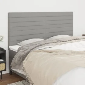 Headboards 4 units of light gray fabric 90x5x78/88 cm by , Headboards and footboards - Ref: Foro24-3116486, Price: 107,34 €, ...