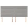 Headboards 4 units of light gray fabric 90x5x78/88 cm by , Headboards and footboards - Ref: Foro24-3116486, Price: 107,34 €, ...