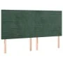 Headboards 4 units of dark green velvet 100x5x78/88 cm by , Headboards and footboards - Ref: Foro24-3116541, Price: 115,48 €,...