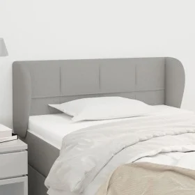 Light gray fabric headboard 93x23x78/88 cm by , Headboards and footboards - Ref: Foro24-3117126, Price: 53,87 €, Discount: %