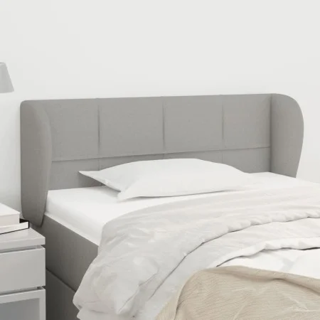 Kopfteil aus hellgrauem Stoff, 93 x 23 x 78/88 cm von , Kopf- und Fußteile - Ref: Foro24-3117126, Preis: 53,87 €, Rabatt: %