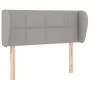 Kopfteil aus hellgrauem Stoff, 93 x 23 x 78/88 cm von , Kopf- und Fußteile - Ref: Foro24-3117126, Preis: 53,87 €, Rabatt: %
