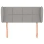 Kopfteil aus hellgrauem Stoff, 93 x 23 x 78/88 cm von , Kopf- und Fußteile - Ref: Foro24-3117126, Preis: 53,87 €, Rabatt: %