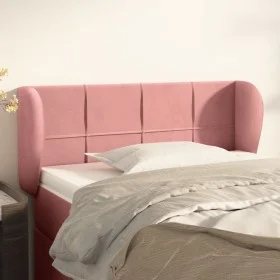 Cabecero de terciopelo rosa 93x23x78/88 cm de , Cabeceros y pies de cama - Ref: Foro24-3117185, Precio: 57,54 €, Descuento: %