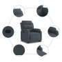 Sillón reclinable elevable terciopelo gris oscuro en Sillones | Comprar online en Foru.es